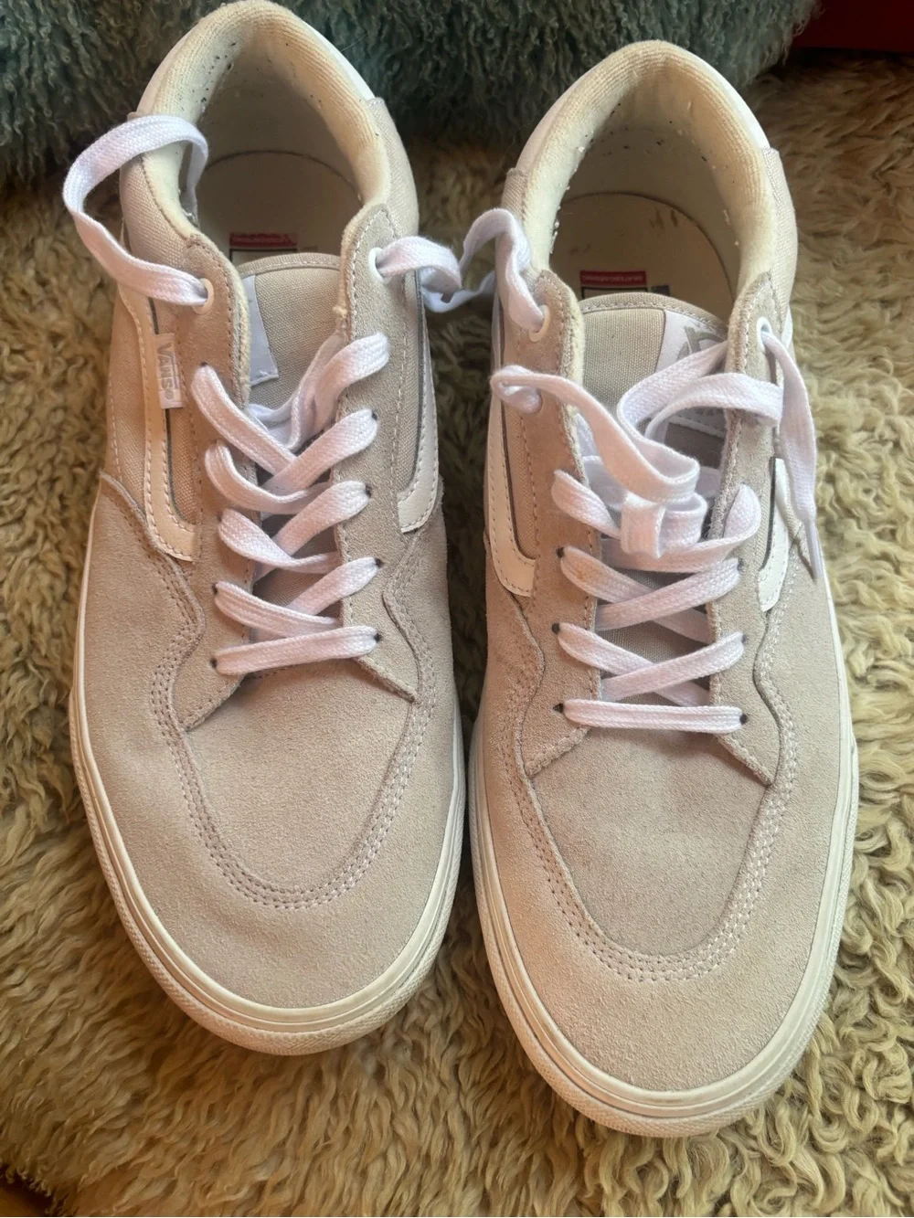 Vans canvas&suede cream sneaker mens size 13